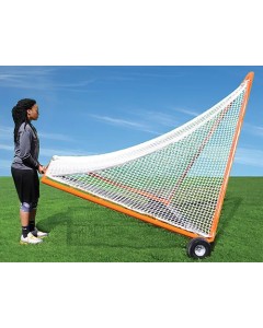 Heavy duty wheels make lifting and moving goals easy and safe