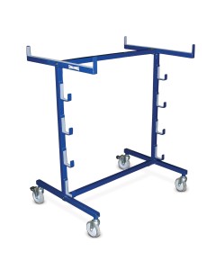 Holds 4 uprights, padding, nets, and a referee platform, 63 lb