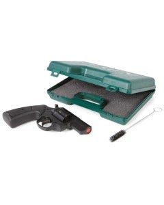 Full kit includes pistol, case, and cleaning brush for easy maintenance
