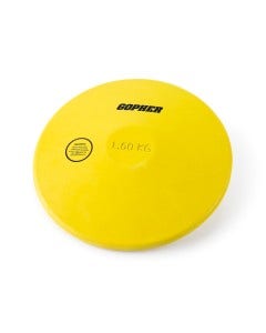 Practice throwing technique indoors or out with this discus!