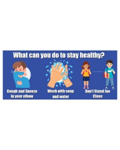 How To Stay Healthy Wall Decal Set