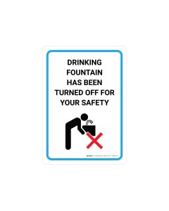Drinking Fountain Has Been Turned Off For Your Safety Wall Graphics