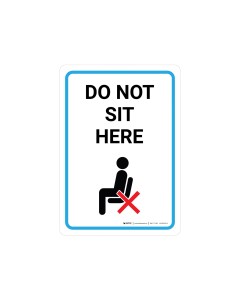 Do Not Sit Here Wall Graphics