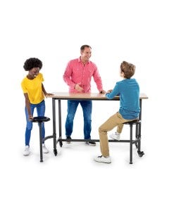 SmartStudy Sit and Stand Teaming Table