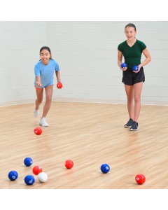 A Bocce-like game that can be played indoors or outdoors!