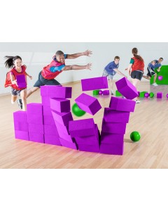 Race to build your team's wall and defend it from opponents!
