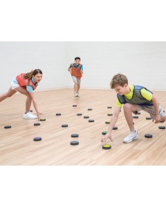 Students frenziedly race to flip their color upright