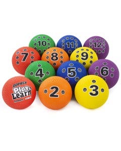 Rainbow Play & Learn Numbered Playground Balls