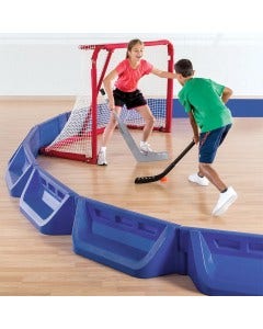 Easily create floor hockey barriers to define the play area