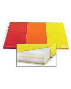 TumblePro 1-3/8" Polyethylene-Foam Rainbow Tumbling Mats